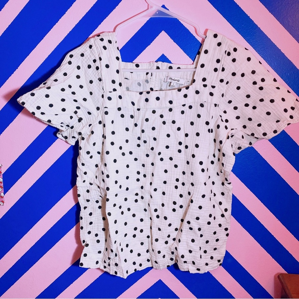 Madewell Polka Dot Top